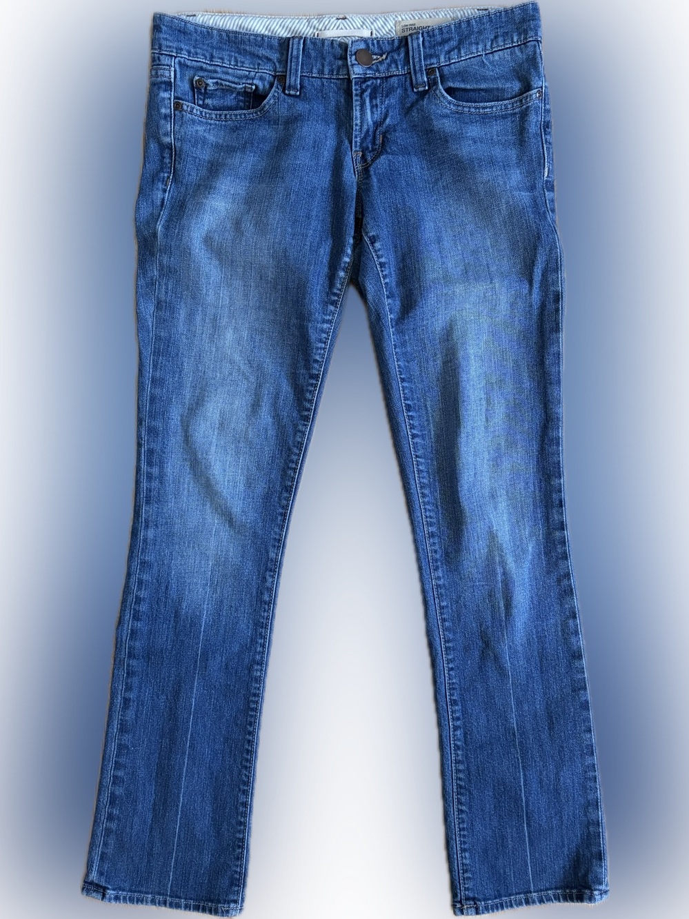 GAP Women’s Slim Straight Jeans in Medium Blue